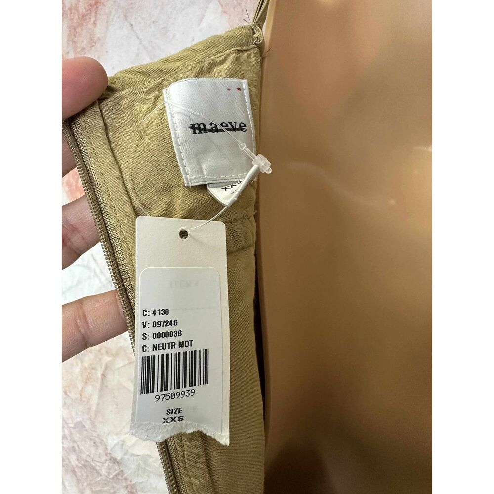 Anthropologie Maeve Sleeveless Square-Neck Drop-Waist Midi Dress - Picture 7 of 7